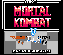 Mortal Kombat V1996 Turbo 30 Title Screen